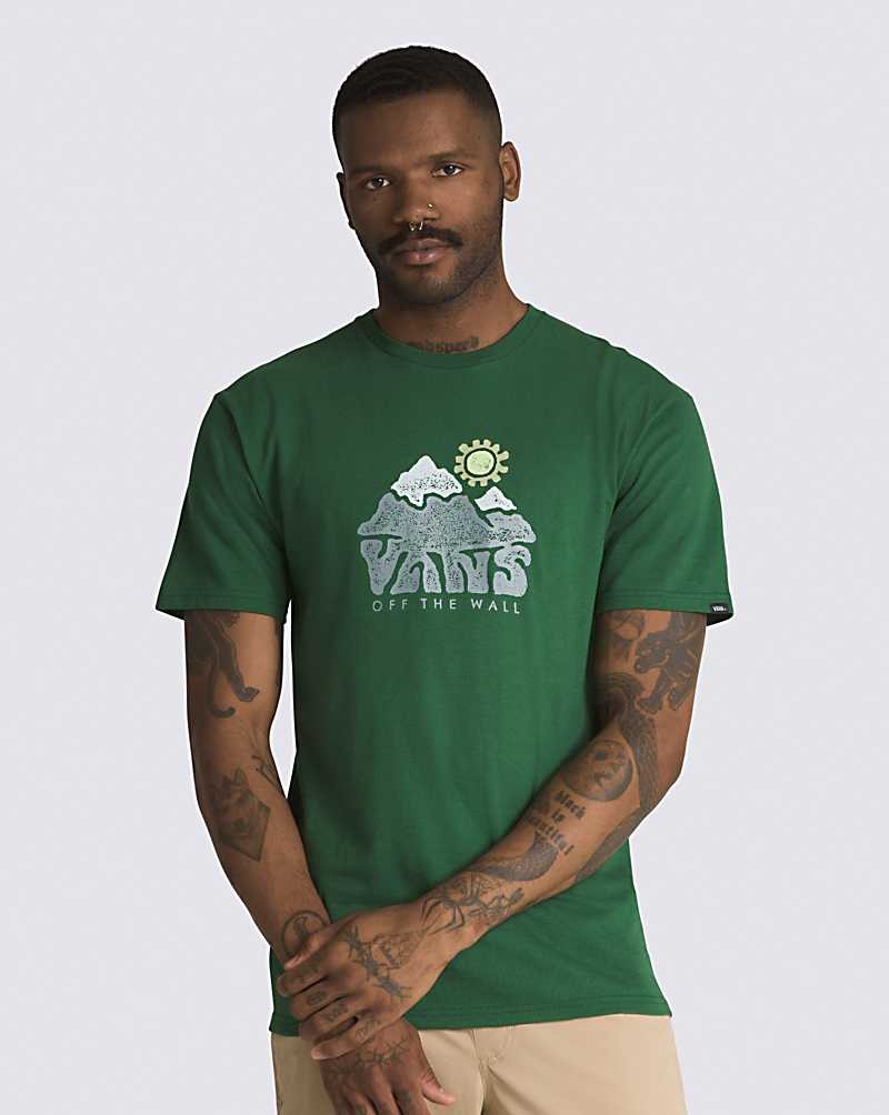 Vans Mountain View T-Shirt Herr Gröna | Sverige KUAZ70482