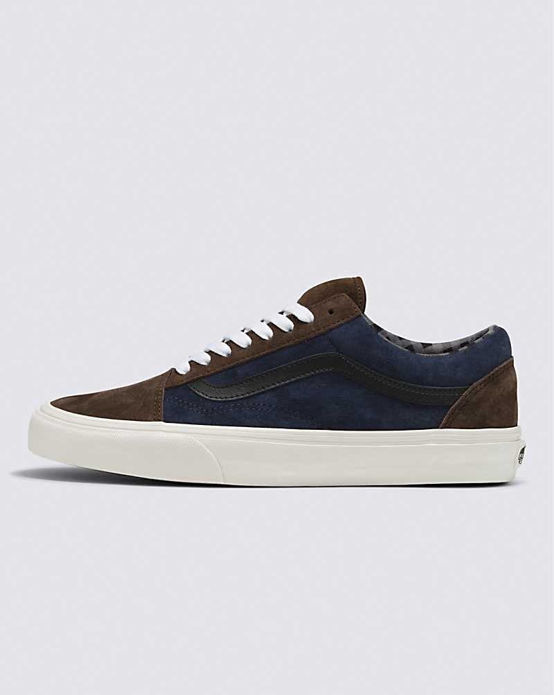 Vans Old Skool Pig Mocka Skor Dam Bruna Marinblå | Sverige HYDW10492