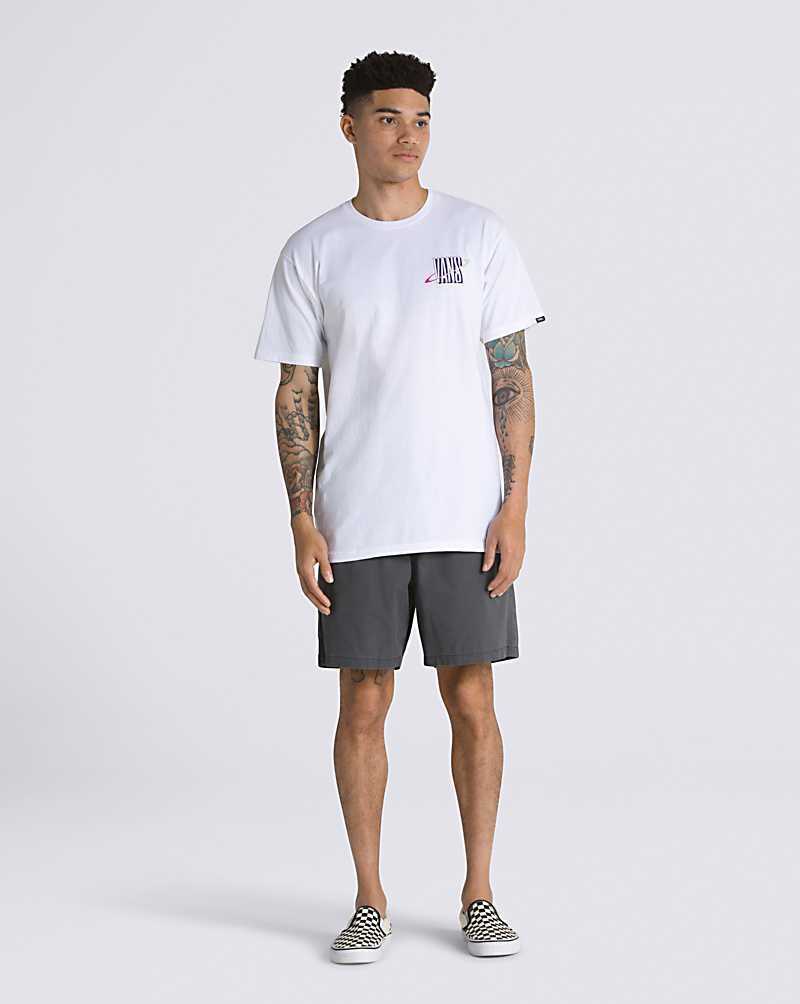 Vans Ringed Logo T-Shirt Herr Vita | Sverige DKBP71628