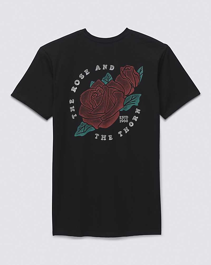 Vans Rosethorn T-Shirt Herr Svarta | Sverige HVJT50638