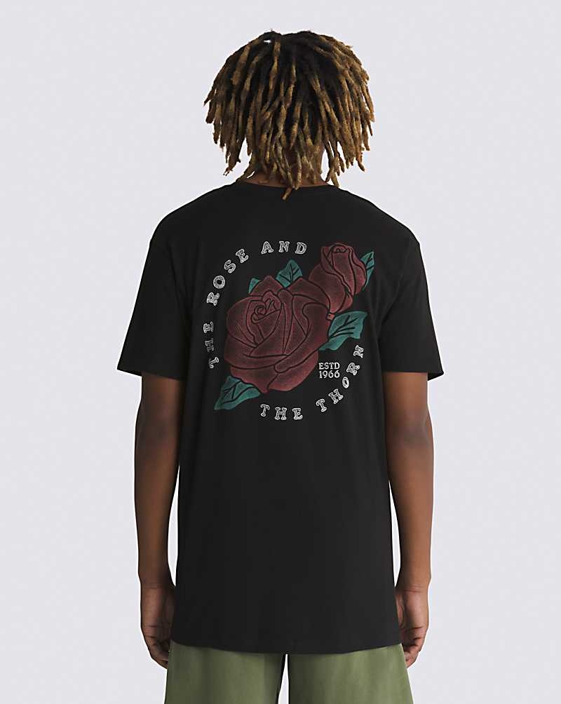 Vans Rosethorn T-Shirt Herr Svarta | Sverige HVJT50638