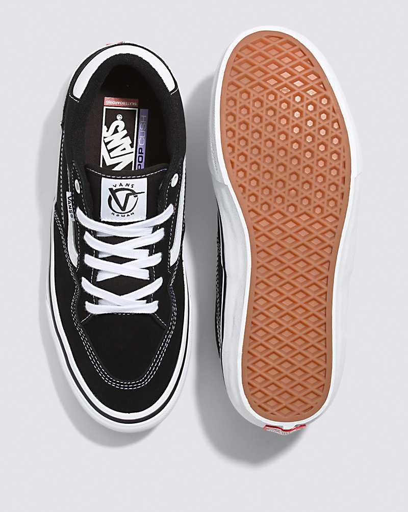 Vans Rowan Skateskor Herr Svarta Vita | Sverige CYBX32597