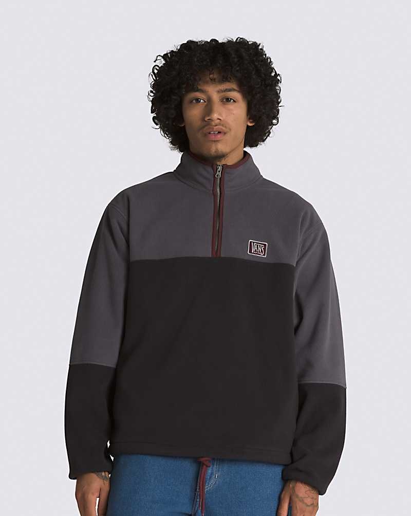 Vans Rowan Zorilla Half Zip Pullover Jacka Herr Svarta | Sverige QBXL07429