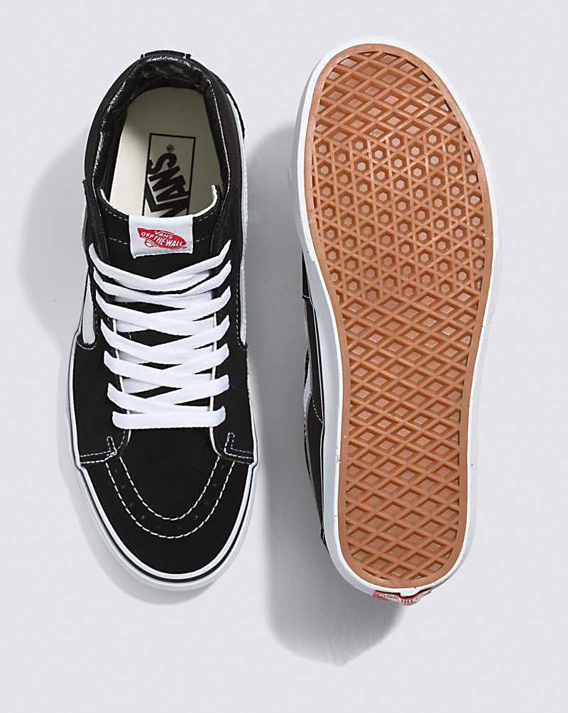 Vans Sk8-Hi Breda Skor Herr Svarta Vita | Sverige WAQM95018