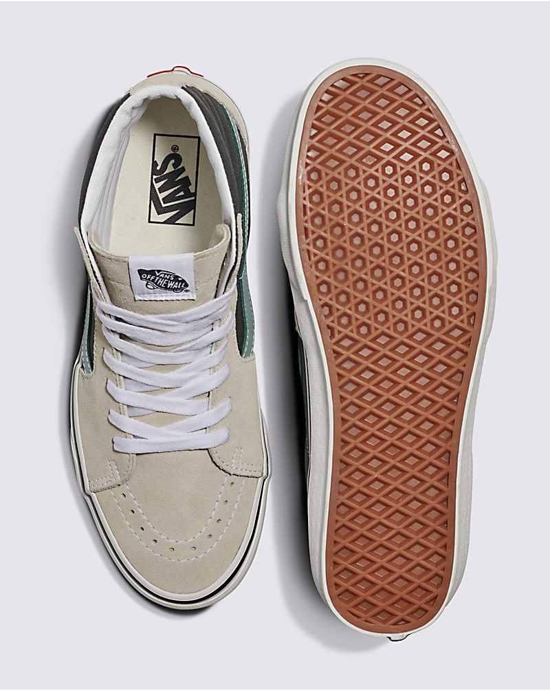 Vans Sk8-Hi Canvas Mocka Skor Dam Svarta Beige | Sverige NVRL51486