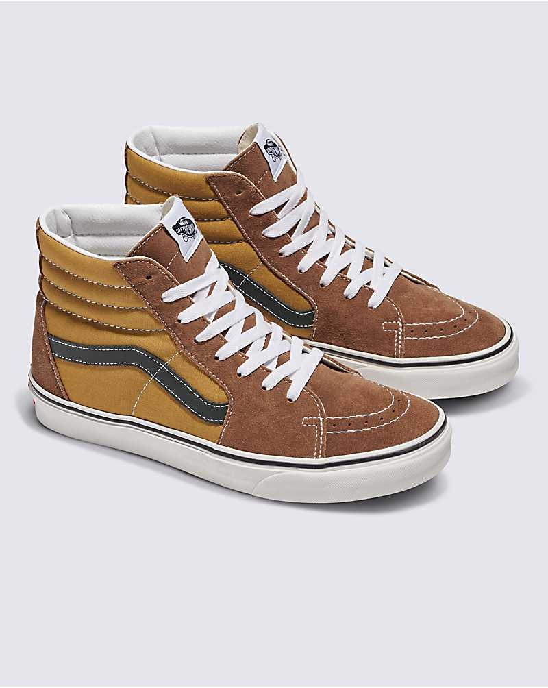 Vans Sk8-Hi Canvas Mocka Skor Herr Bruna | Sverige UYBJ15264