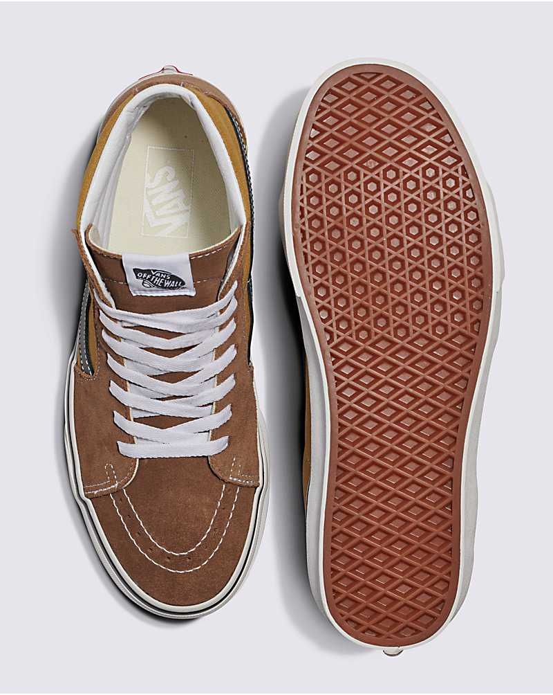 Vans Sk8-Hi Canvas Mocka Skor Herr Bruna | Sverige UYBJ15264