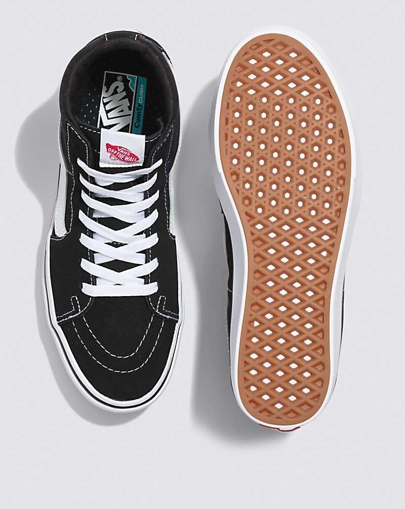 Vans Sk8-Hi ComfyCush Skor Dam Svarta Vita | Sverige IDKQ73568