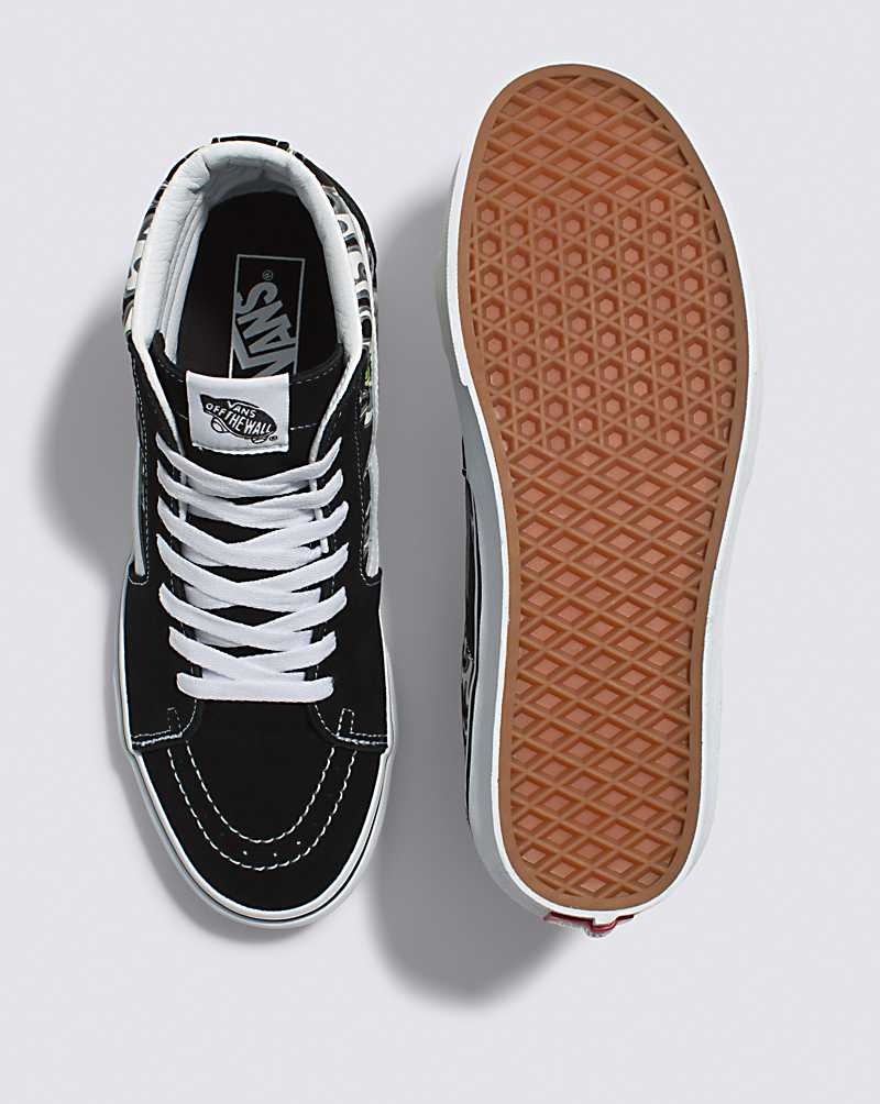 Vans Sk8-Hi Skor Dam Svarta Vita | Sverige XCIW25946