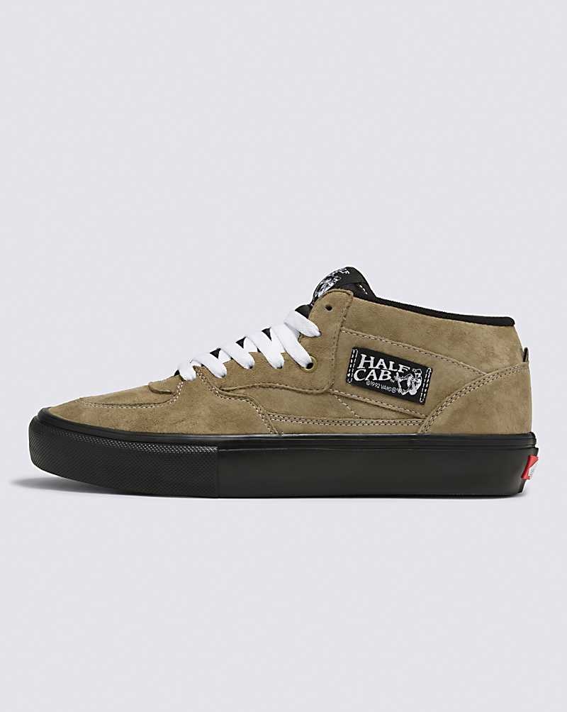 Vans Skate Half Cab Pig Mocka Skateskor Dam Olivgröna Svarta | Sverige RIDW42307