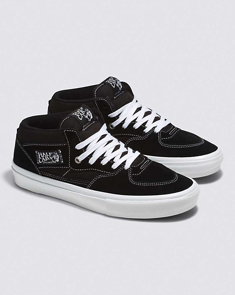 Vans Skate Half Cab Skateskor Dam Svarta Vita | Sverige RPWS14875