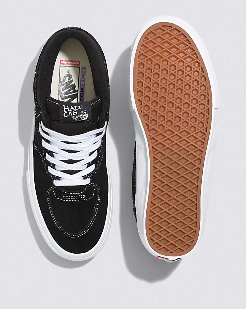 Vans Skate Half Cab Skateskor Dam Svarta Vita | Sverige RPWS14875