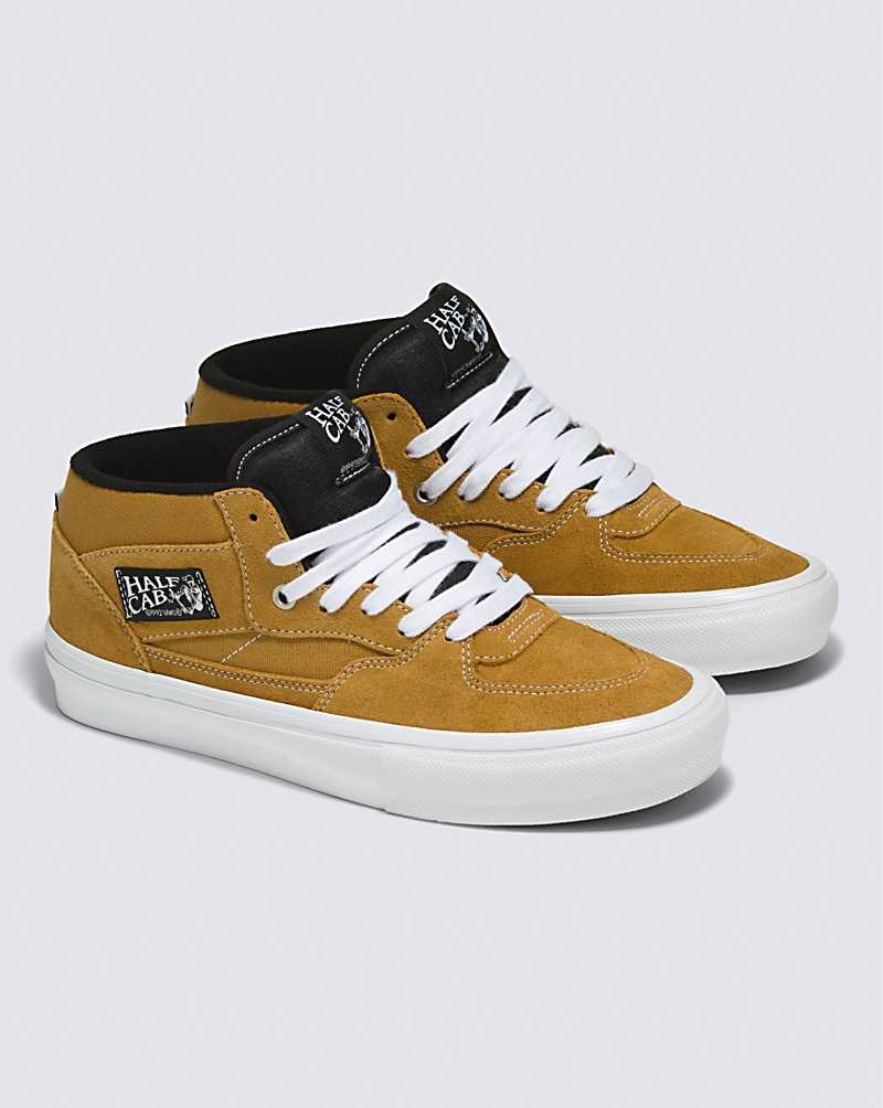 Vans Skate Half Cab Skateskor Herr Guld | Sverige TGYS69254