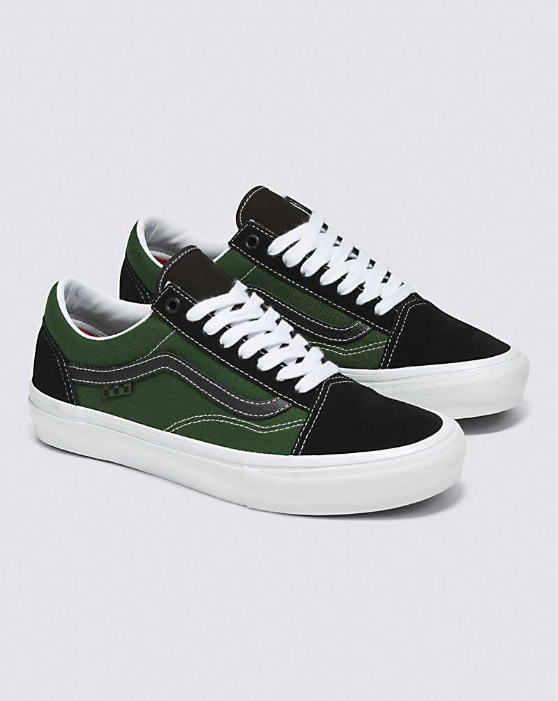 Vans Skate Old Skool Safari Skateskor Dam Svarta Gröna | Sverige RFYK13462