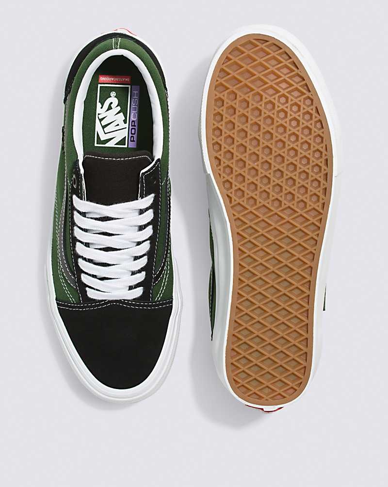 Vans Skate Old Skool Safari Skateskor Dam Svarta Gröna | Sverige RFYK13462