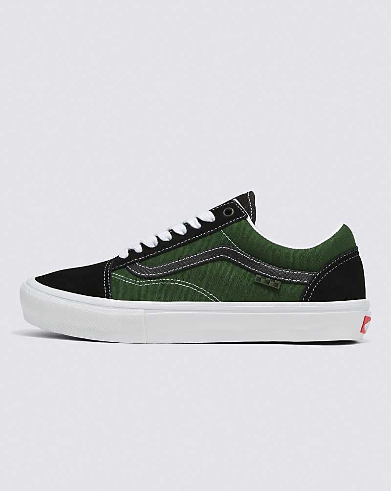 Vans Skate Old Skool Safari Skateskor Dam Svarta Gröna | Sverige RFYK13462