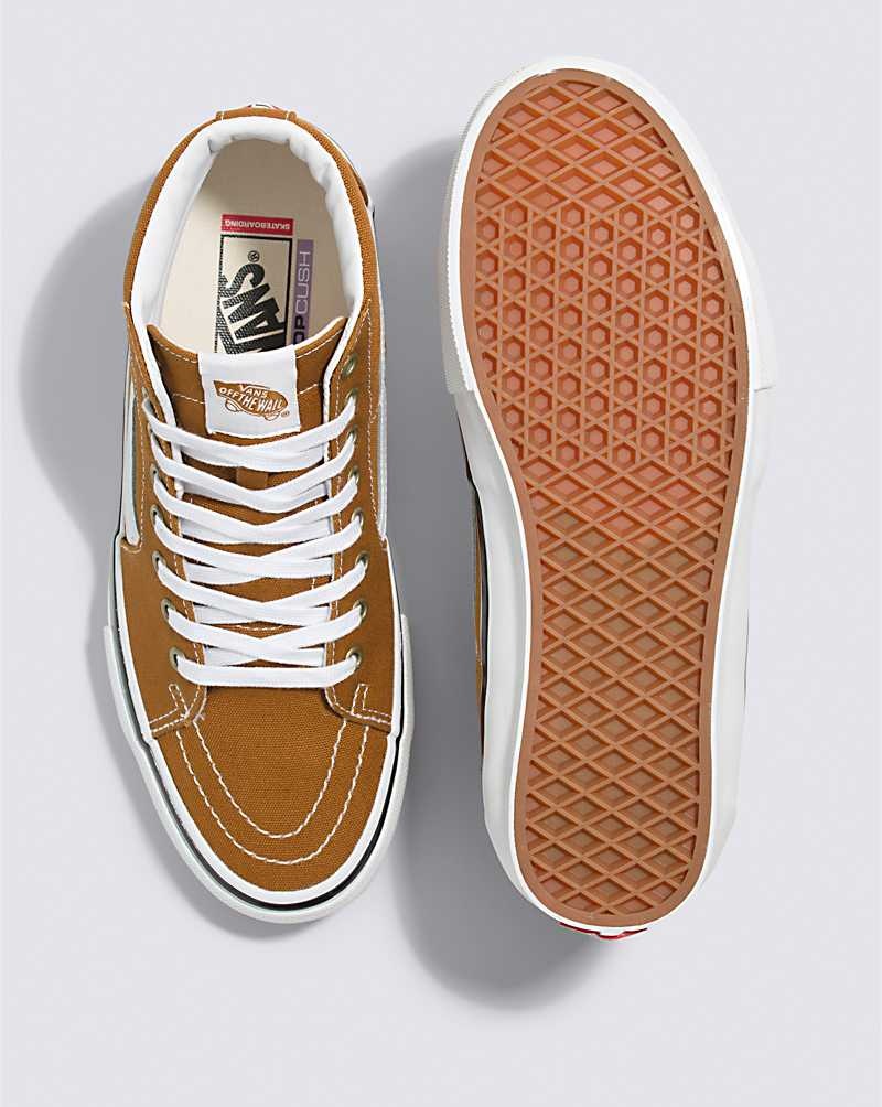 Vans Skate Sk8-Hi Skateskor Dam Bruna | Sverige XJSO64982