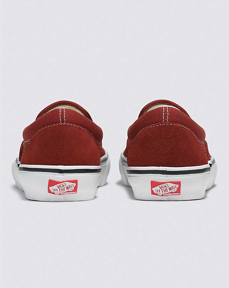 Vans Skate Slip-On Skateskor Herr Mörkröda | Sverige YFDP91374