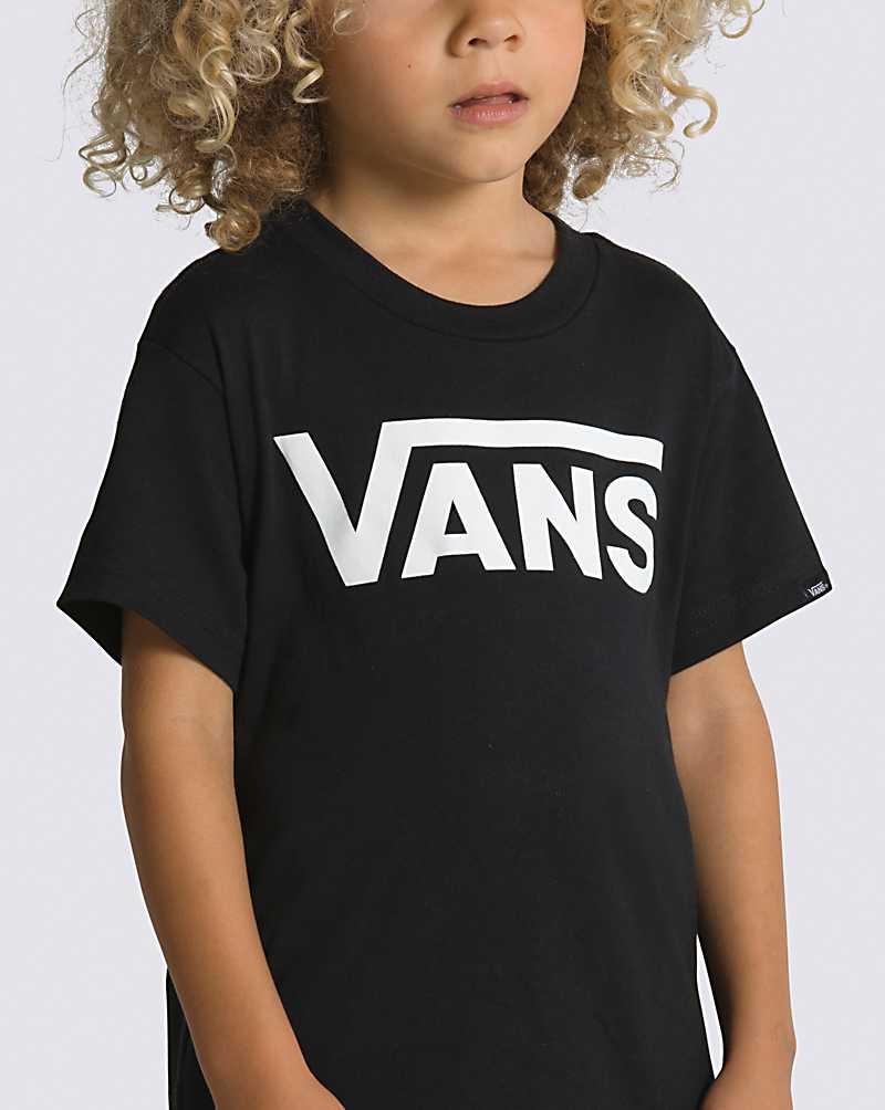 Vans Små Barn Classic T-Shirt Barn Svarta Vita | Sverige DSFI69217