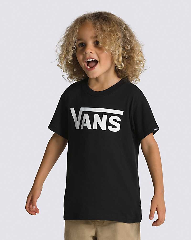 Vans Små Barn Classic T-Shirt Barn Svarta Vita | Sverige DSFI69217