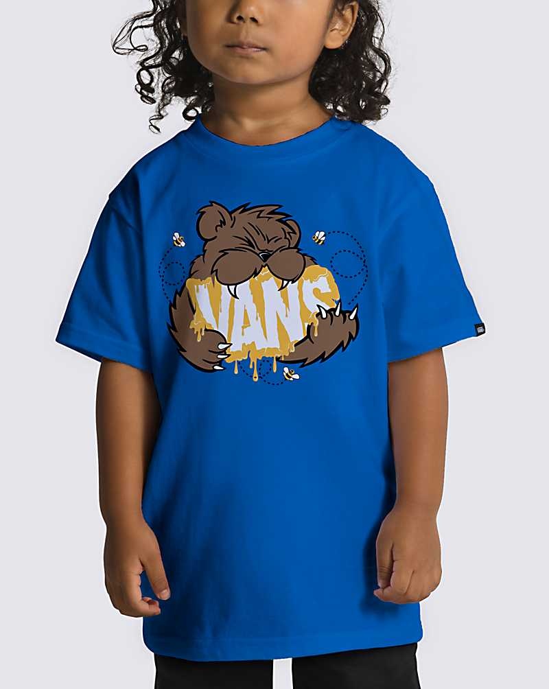 Vans Små Barn Honey Bear T-Shirt Barn Blå | Sverige NOQS29786