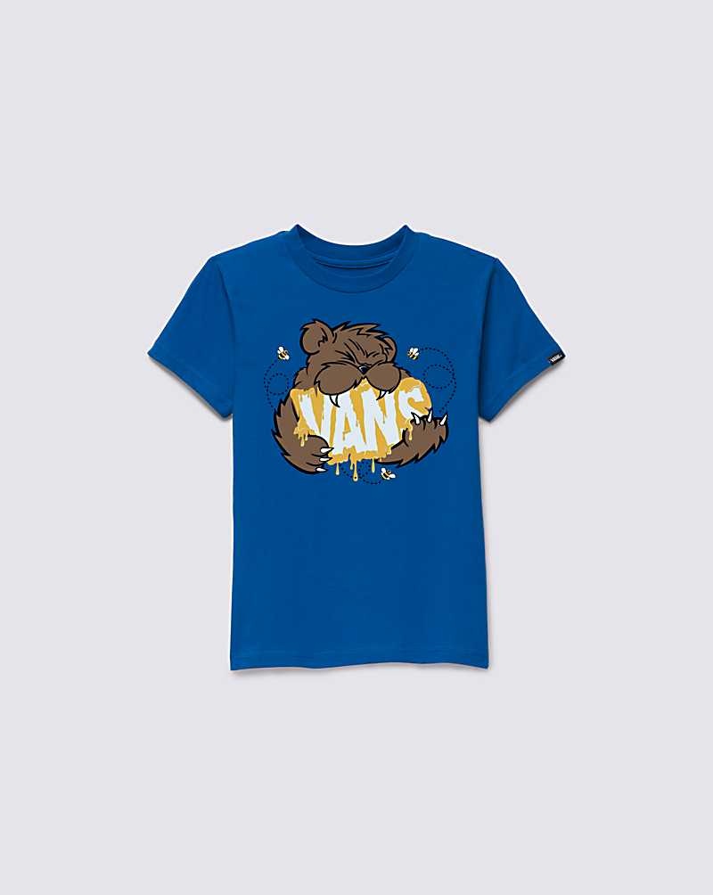 Vans Små Barn Honey Bear T-Shirt Barn Blå | Sverige NOQS29786