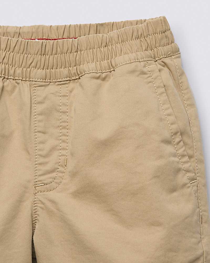 Vans Små Barn Range Elastic Midja Shorts Barn Khaki | Sverige HTRP73029