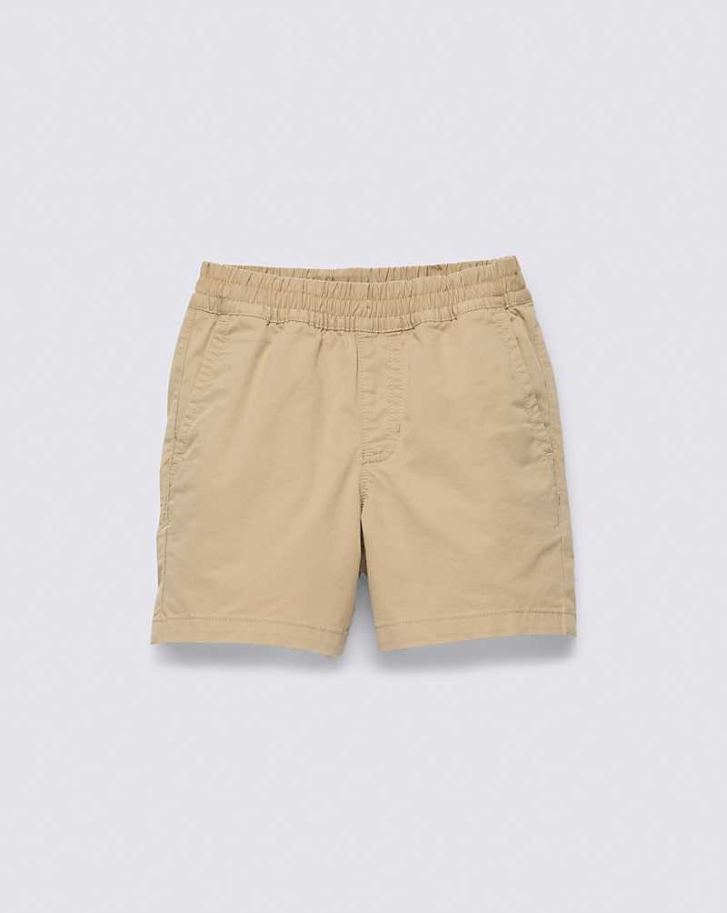 Vans Små Barn Range Elastic Midja Shorts Barn Khaki | Sverige HTRP73029