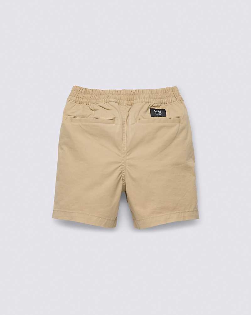 Vans Små Barn Range Elastic Midja Shorts Barn Khaki | Sverige HTRP73029