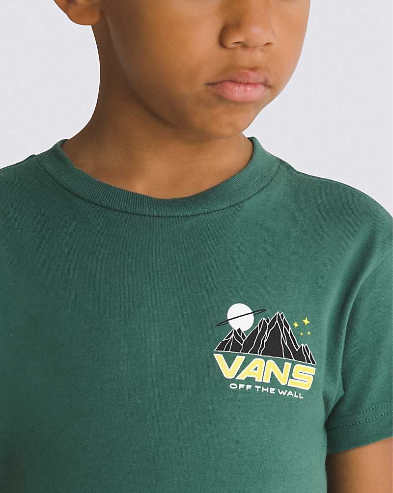 Vans Små Barn Space Camp T-Shirt Barn Gröna | Sverige CWNQ35064