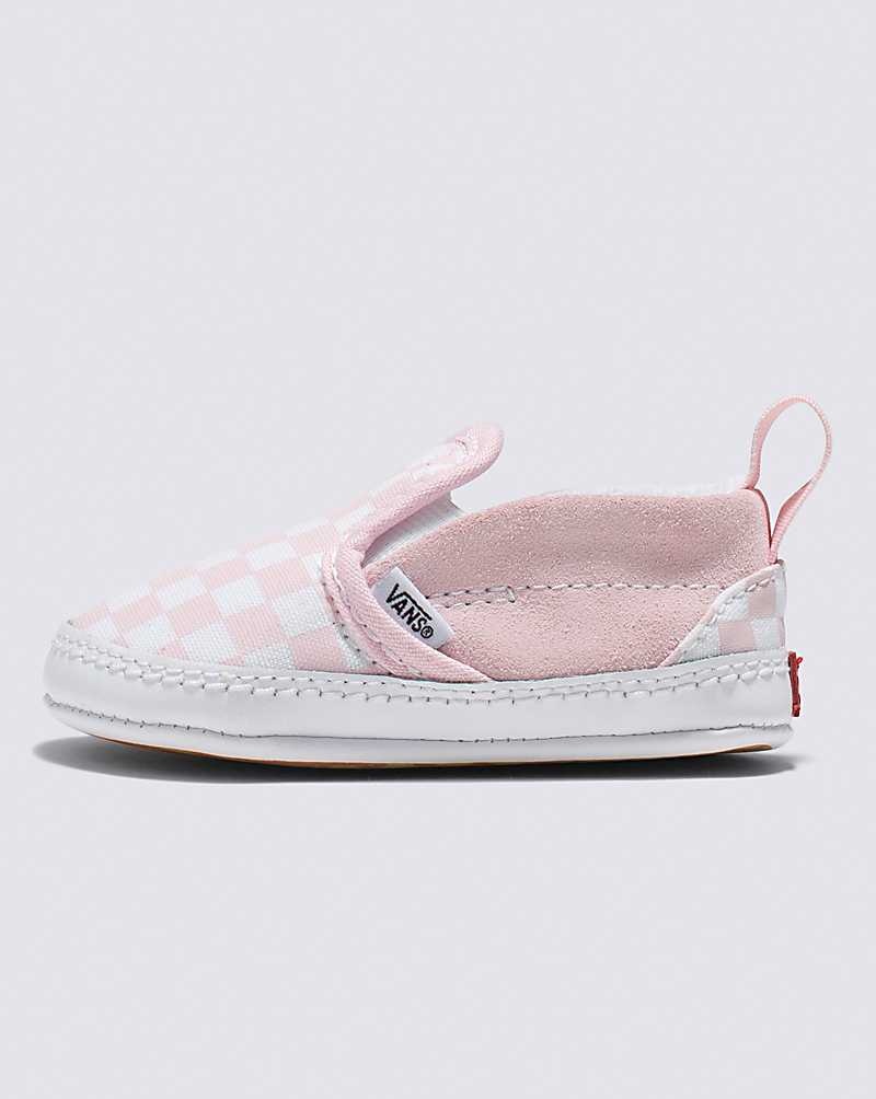 Vans Spädbarn Slip-On V Crib Checkerboard Skor Barn Vita | Sverige XFKE31247