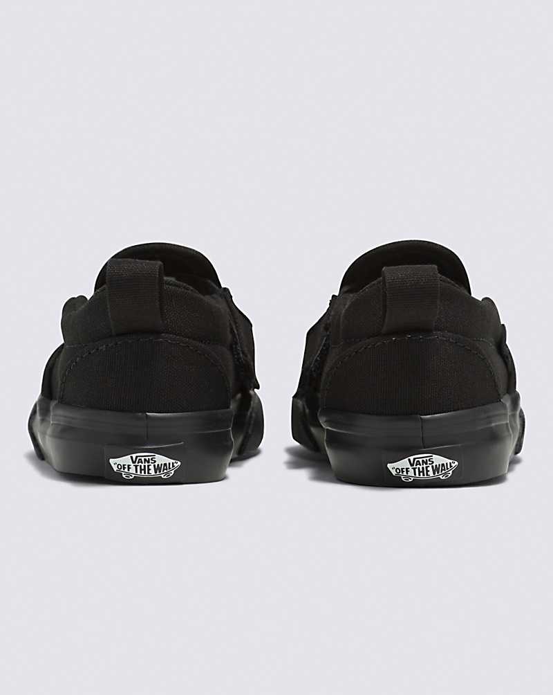 Vans Toddler Slip-On V Skor Barn Svarta | Sverige LDVK12785