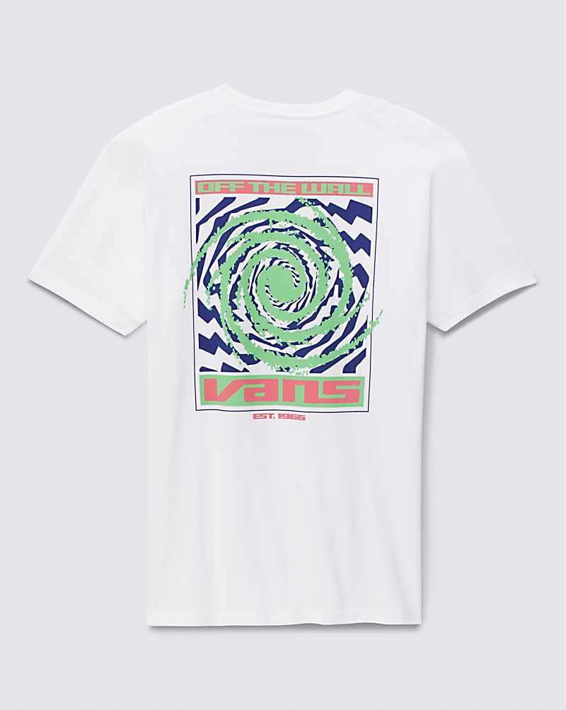 Vans Wormhole Warped T-Shirt Herr Vita | Sverige ZQNK02943