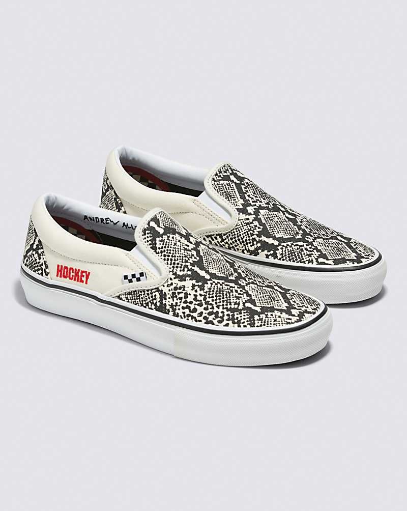 Vans X Hockey Skate Slip-On Skateskor Herr Ormskinn | Sverige OAVI48036