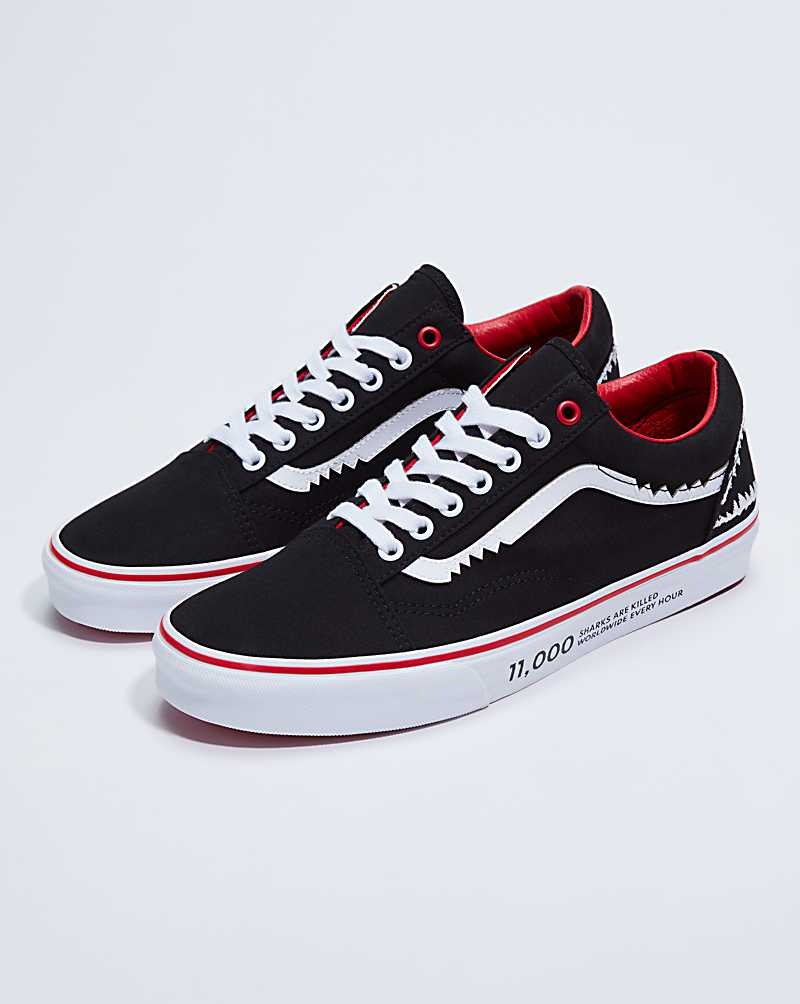 Vans X Saving Our Sharks Old Skool Skor Herr Röda | Sverige PVEF95286